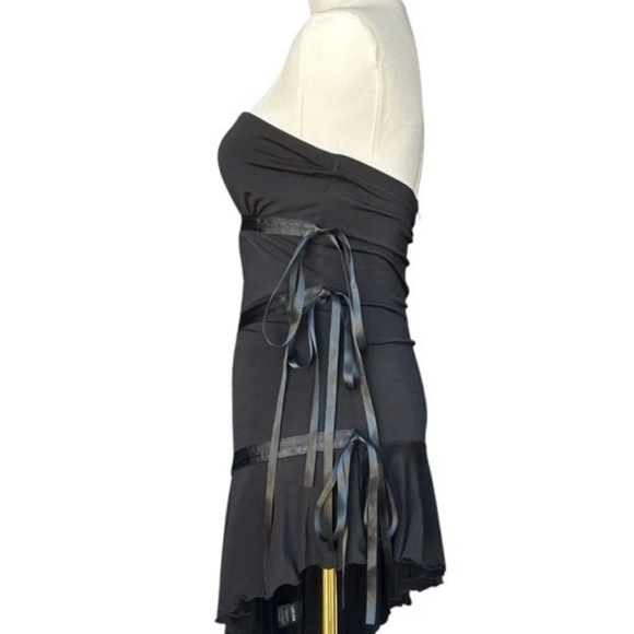 I. Am. Gia. Black Strapless Witchycore Mini Dress NWT Size XS - Picture 8 of 13